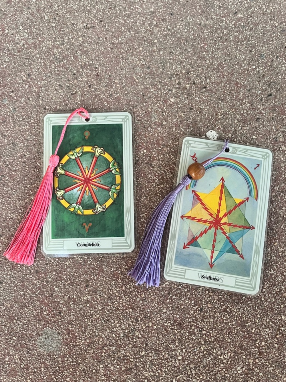 Handmade Vintage Tarot Card Bookmarks Bundle of 2